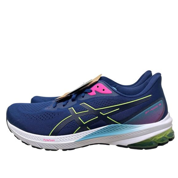 ASICS  Running Sneakers 12 Blue Trainers Athletic Shoes Gym - Picture 4 of 13